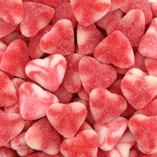 Creamy heart with sweet strawberry twist