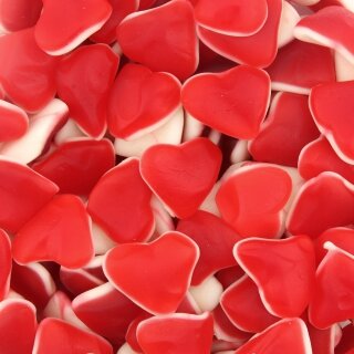 Smooth jelly red hearts