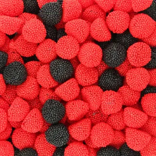 Blackberries and raspberries