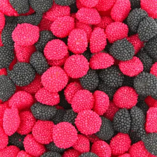 Blackberries and raspberries
