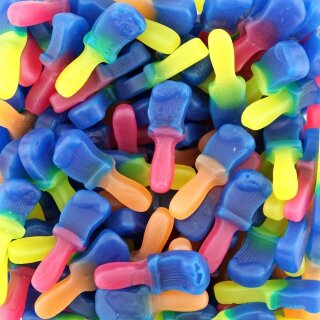Tongue stain brushes